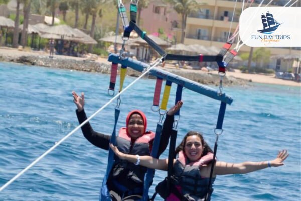 Parasailing in Hurghada: Float above crystal-clear water